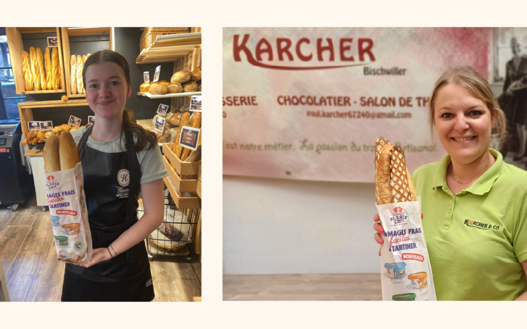 Alsace Lait utilise les étuis Epibag® et remercie les partenaires Boulangers